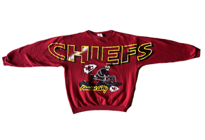 WESTSIDE STOREY VINTAGE | VINTAGE 90S CHIEFS SPELLOUT SWEATSHIRT - Westside Storey