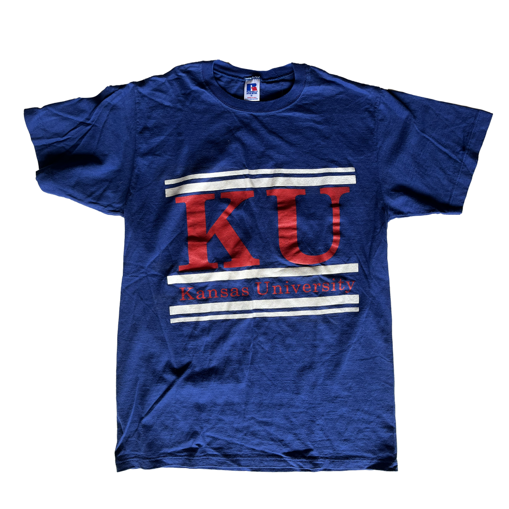 WESTSIDE STOREY VINTAGE | VINTAGE 90S KU JAYHAWKS RUSSELL CLASSIC SHIRT - Westside Storey