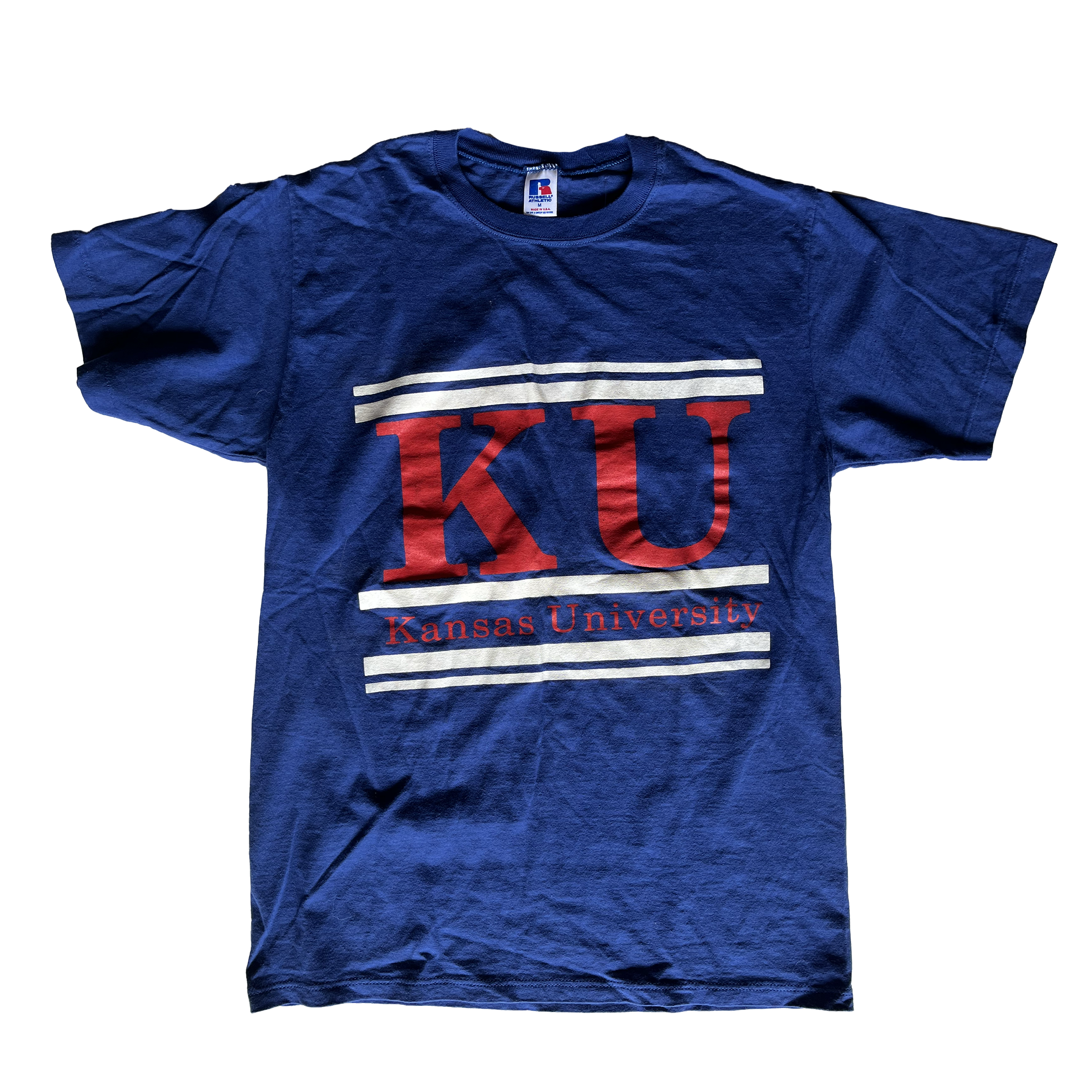 WESTSIDE STOREY VINTAGE | VINTAGE 90S KU JAYHAWKS RUSSELL CLASSIC SHIRT - Westside Storey