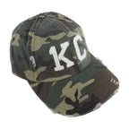 1KC | DISTRESSED BASEBALL HAT - CAMO - Westside Storey