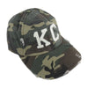 1KC | DISTRESSED BASEBALL HAT - CAMO