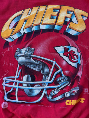 WESTSIDE STOREY VINTAGE | VINTAGE 1996 FACSIMILE AUTO BIG GRAPHIC CHIEFS SWEATSHIRT - Westside Storey