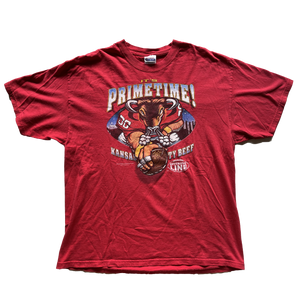 WESTSIDE STOREY VINTAGE | VINTAGE 90S PRIMETIME BEEF CHIEFS TEE - Westside Storey