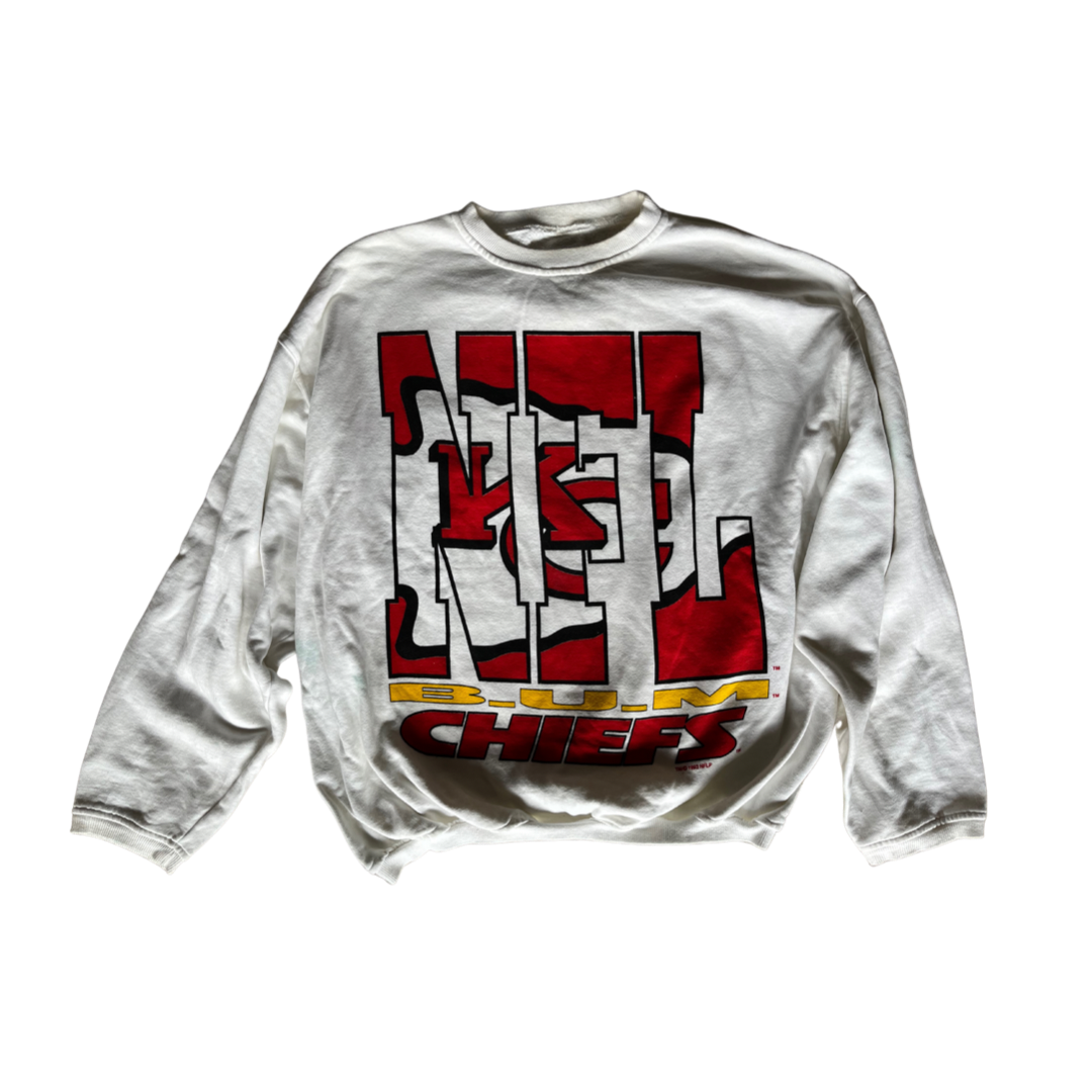 WESTSIDE STOREY VINTAGE | VINTAGE 1993 CHIEFS RARE BUM EQUIPMENT SWEATSHIRT - Westside Storey
