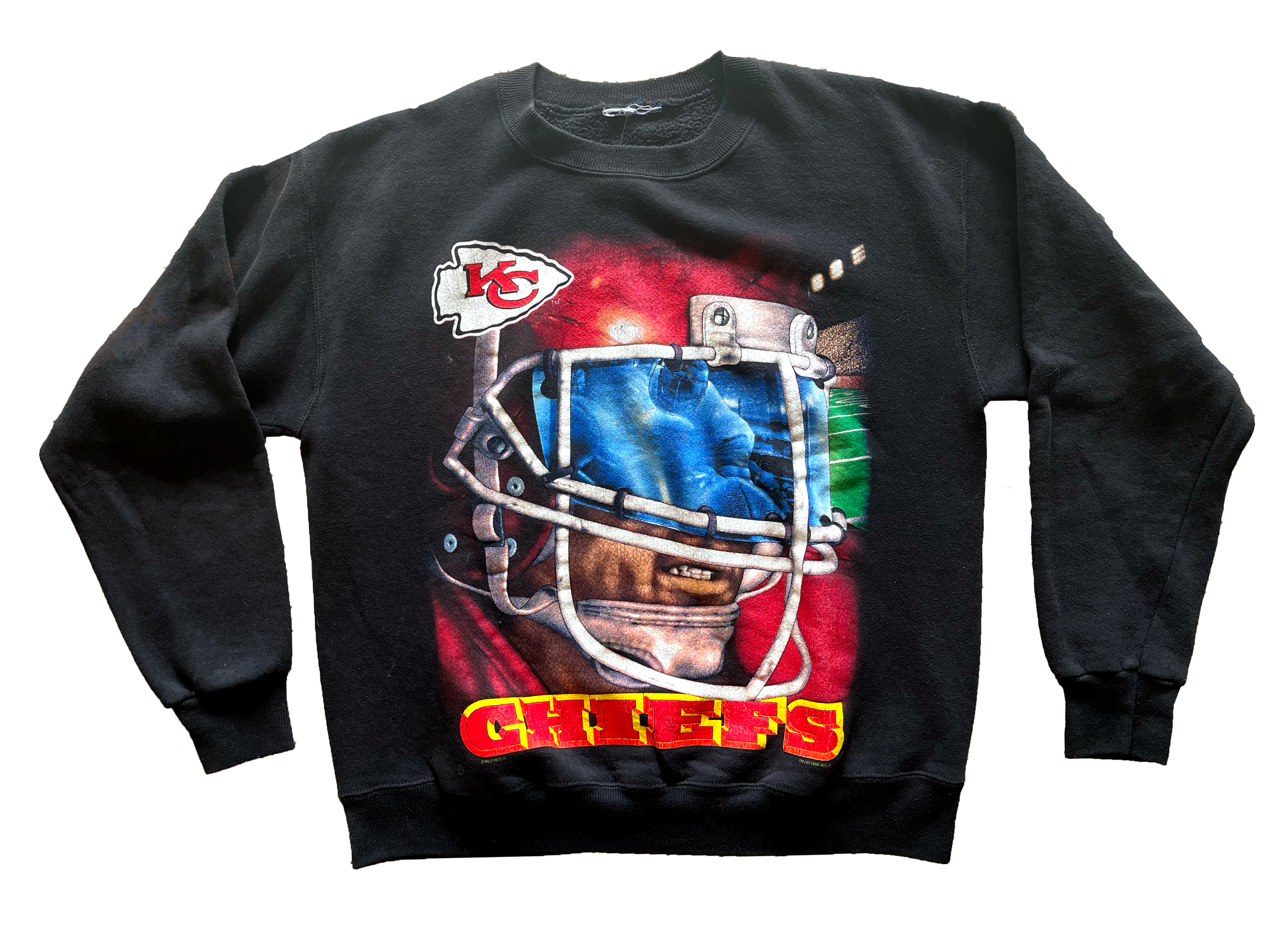 WESTSIDE STOREY VINTAGE | VINTAGE 1996 LARGE GRAPHIC CHIEFS SWEATSHIRT - Westside Storey