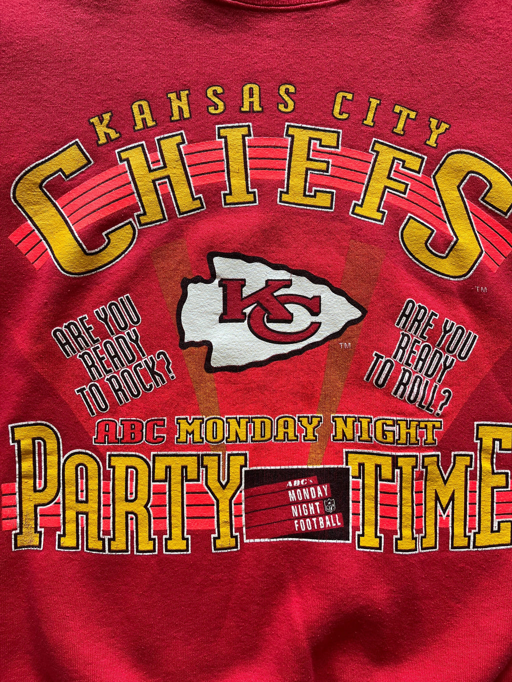 WESTSIDE STOREY VINTAGE | VINTAGE 90S MONDAY NIGHT FOOTBALL NUTMEG CHIEFS SWEATSHIRT - Westside Storey