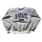 WESTSIDE STOREY VINTAGE | VINTAGE 90S KANSAS STATE GRANDMA REVERSE WEAVE SWEATSHIRT - Westside Storey