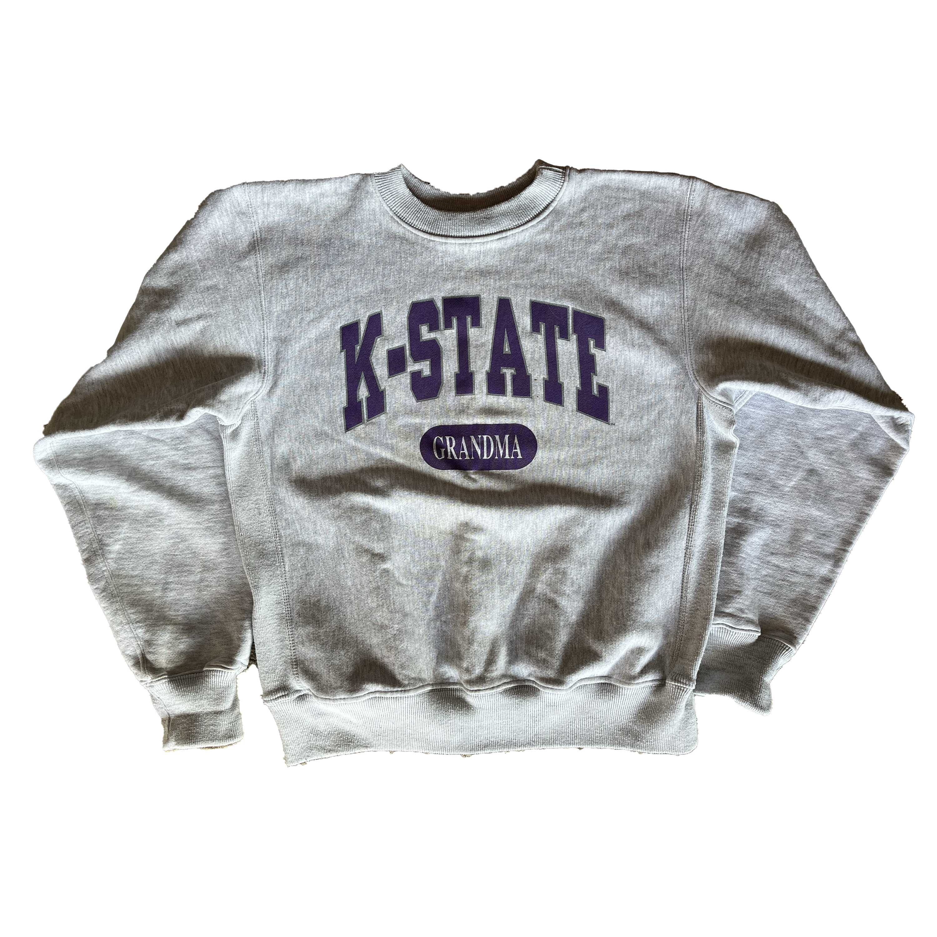 WESTSIDE STOREY VINTAGE | VINTAGE 90S KANSAS STATE GRANDMA REVERSE WEAVE SWEATSHIRT - Westside Storey