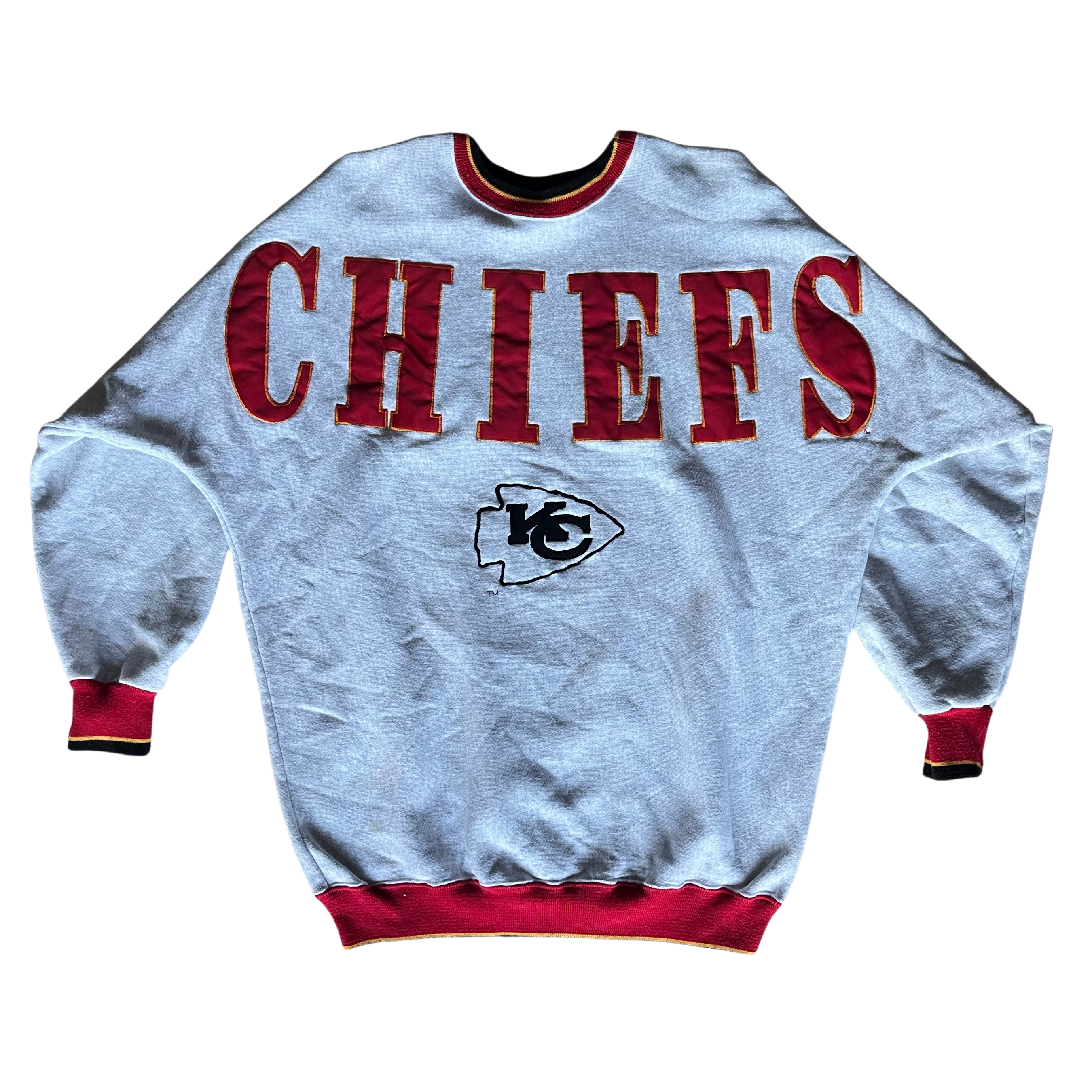 WESTSIDE STOREY VINTAGE | VINTAGE 90S CHIEFS LEGENDS LARGE SPELLOUT SWEATSHIRT - Westside Storey
