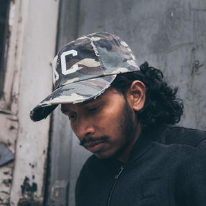 1KC | DISTRESSED BASEBALL HAT - CAMO - Westside Storey