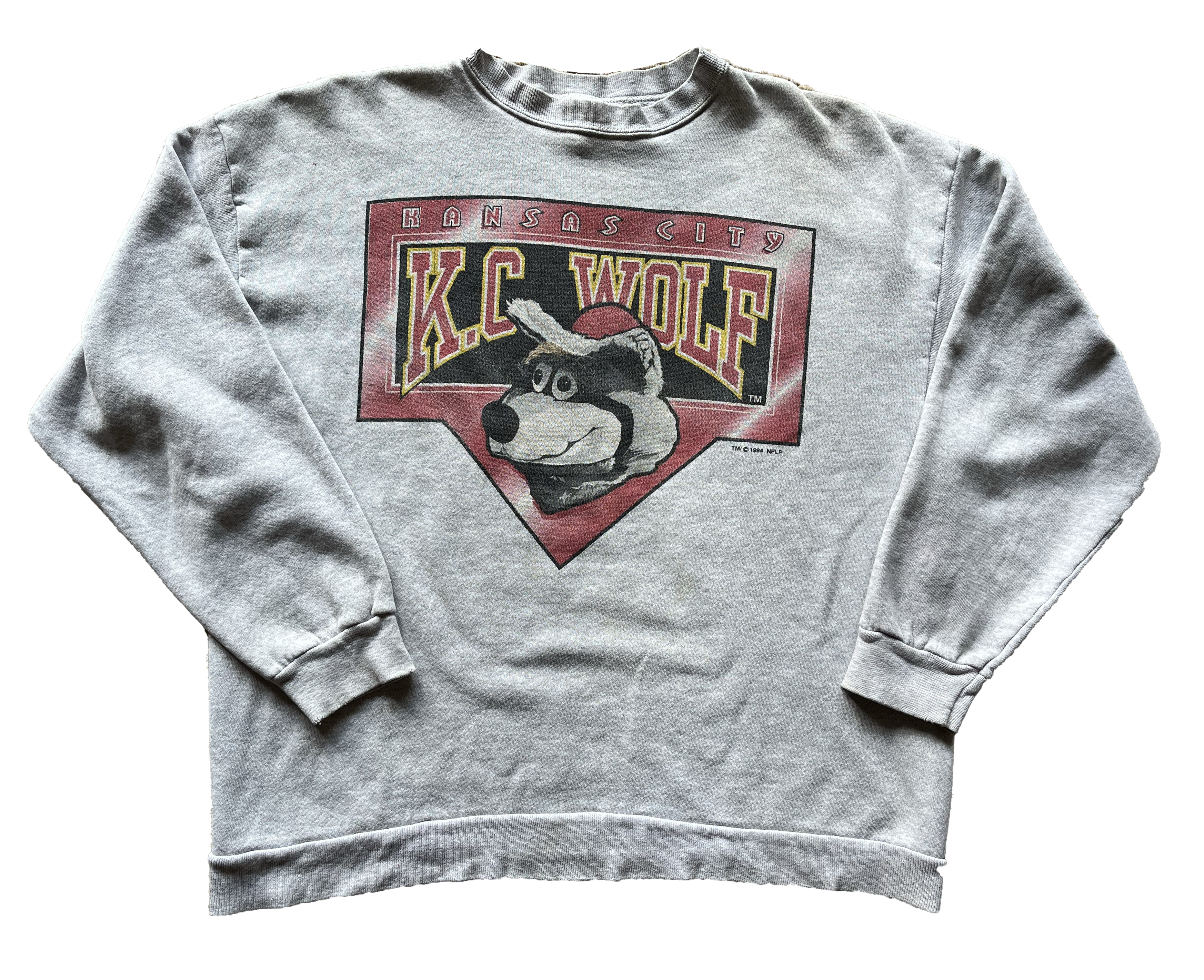 WESTSIDE STOREY VINTAGE | VINTAGE 94 KC WOLF CHIEFS DOUBLE SIDED SWEATSHIRT - Westside Storey