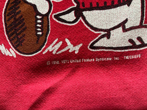 WESTSIDE STOREY VINTAGE | VINTAGE 90S SNOOPY CHIEFS SWEATSHIRT - Westside Storey
