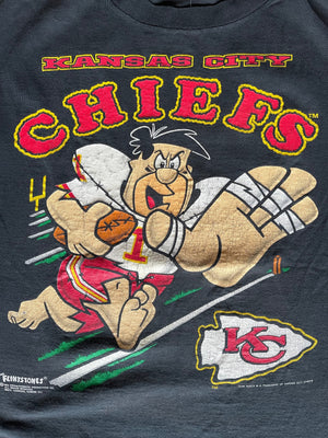 WESTSIDE STOREY VINTAGE | VINTAGE 1992 FRED FLINSTONE CHIEFS TEE - Westside Storey