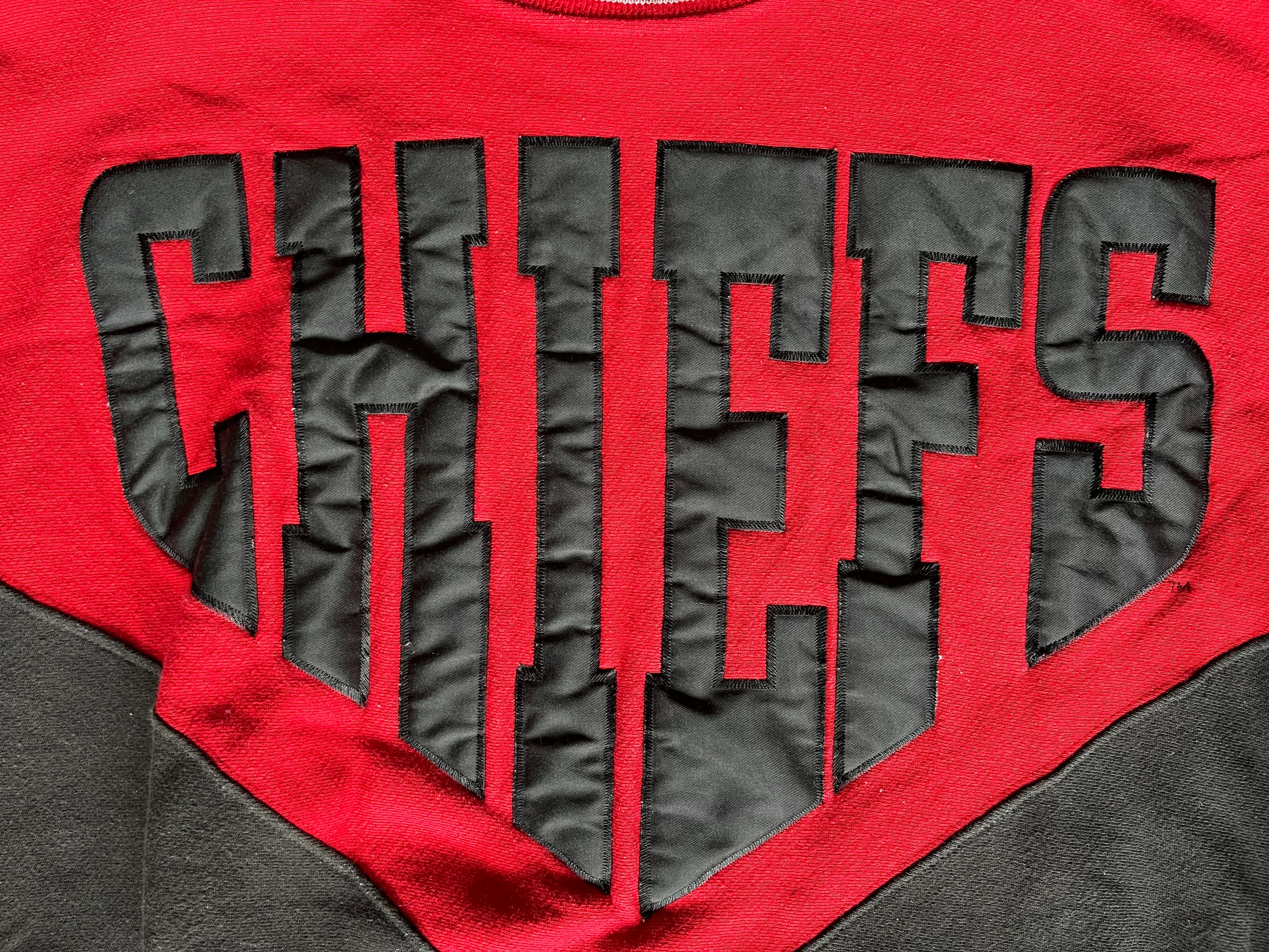 WESTSIDE STOREY VINTAGE | VINTAGE 90S LEGENDS STITCHED SPELLOUT CHIEFS SWEATSHIRT - Westside Storey