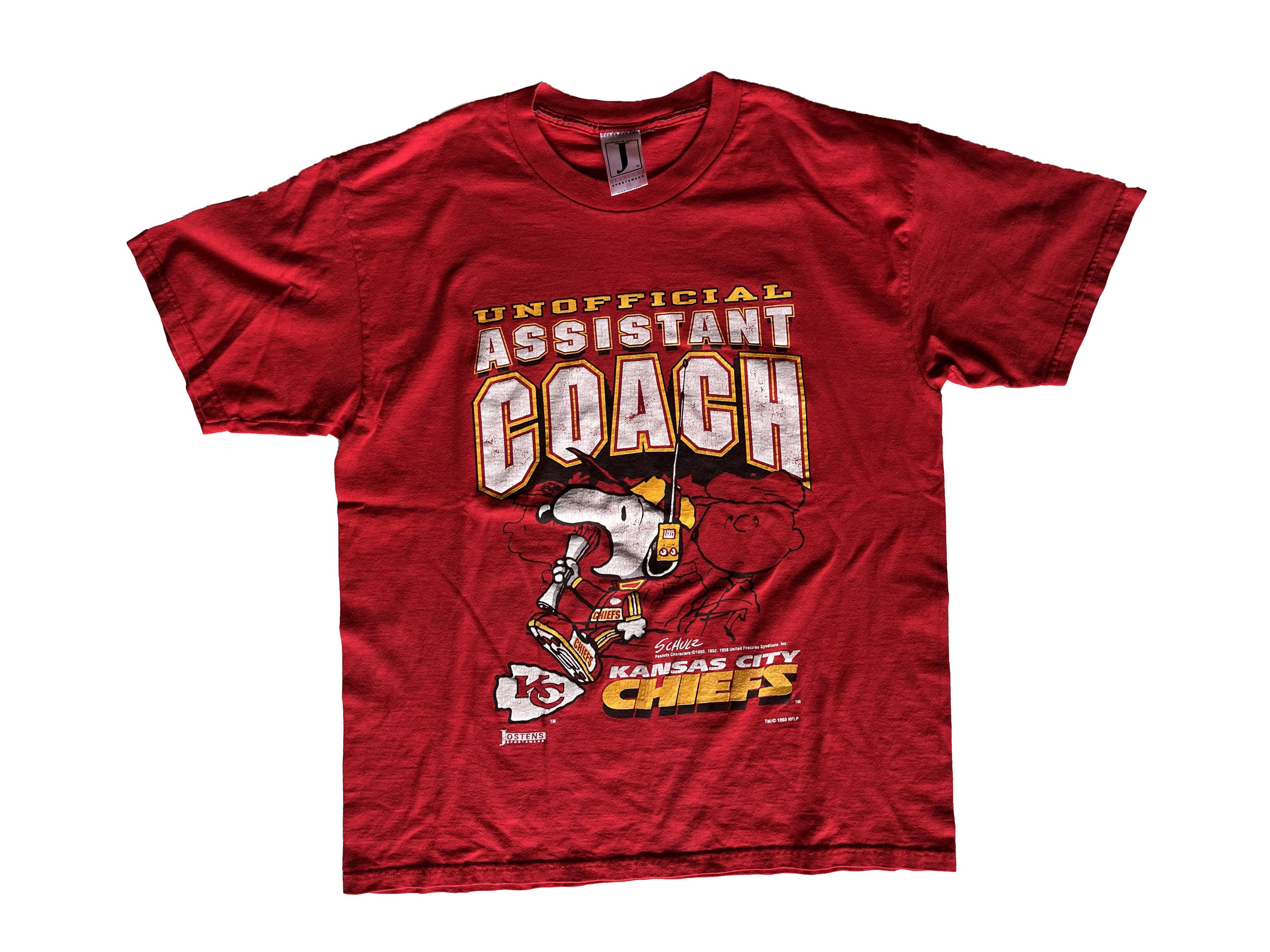WESTSIDE STOREY VINTAGE | VINTAGE 90S SNOOPY ASSISTANT COACH CHIEFS TEE - Westside Storey
