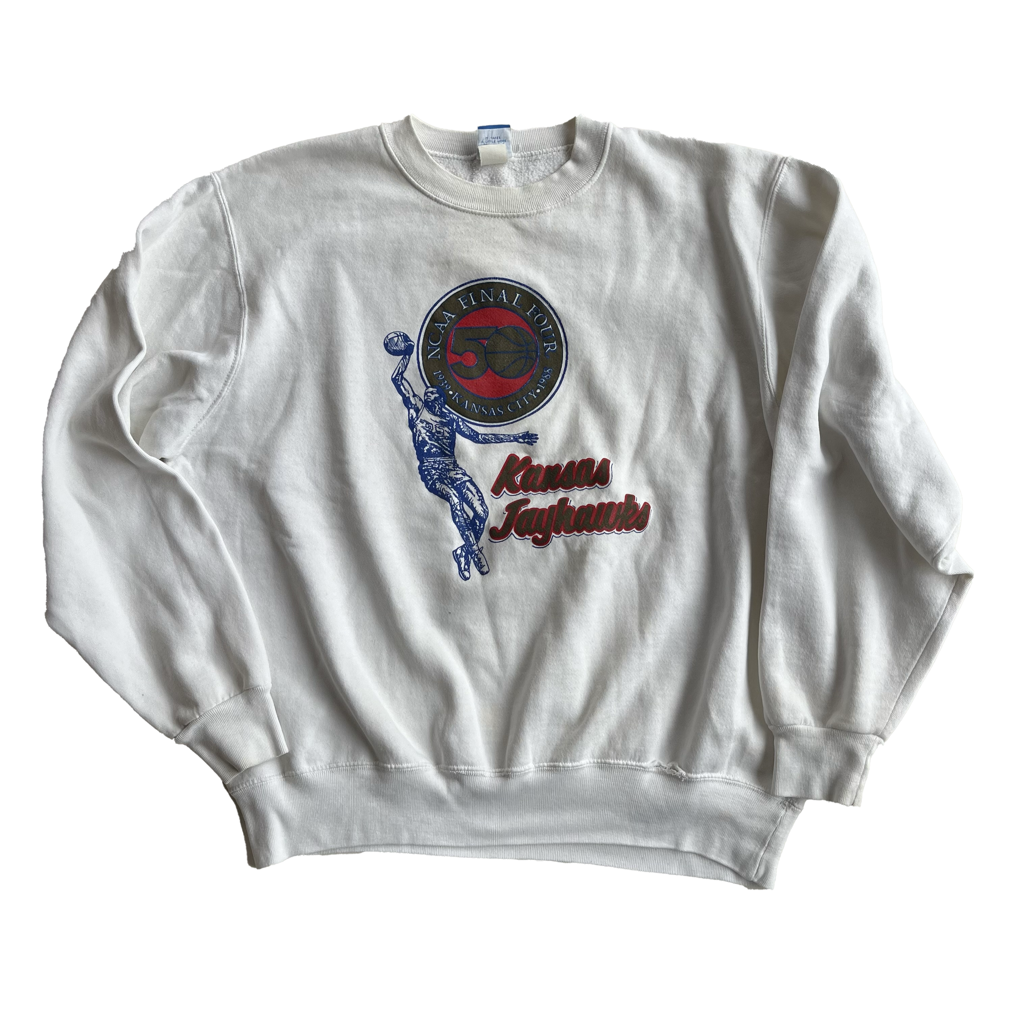 WESTSIDE STOREY VINTAGE | VINTAGE 1988 KU FINAL FOUR KANSAS JAYHAWKS SWEATSHIRT - Westside Storey