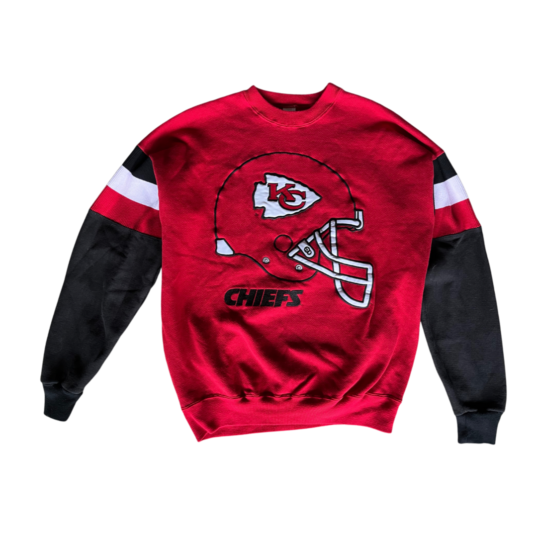 Vintage Galt Sand Red Embroidered Kansas City Chiefs Sweatshirt