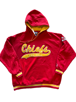 WESTSIDE STOREY VINTAGE | VINTAGE 90S STARTER CHIEFS SCRIPT HOODIE - Westside Storey