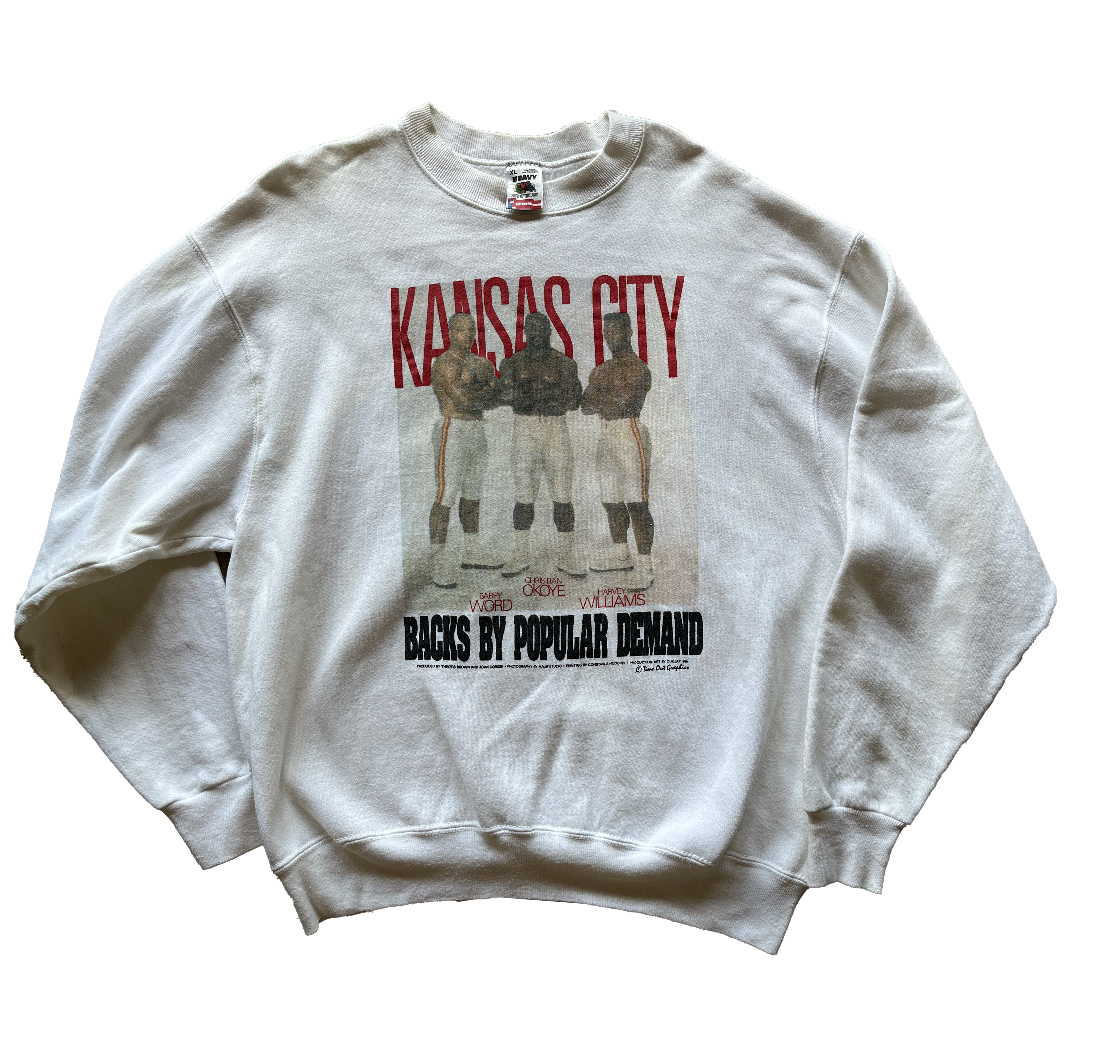 WESTSIDE STOREY VINTAGE | VINTAGE 90S BACKS BY POPULAR DEMAND RB RARE CHIEFS SWEATSHIRT - Westside Storey