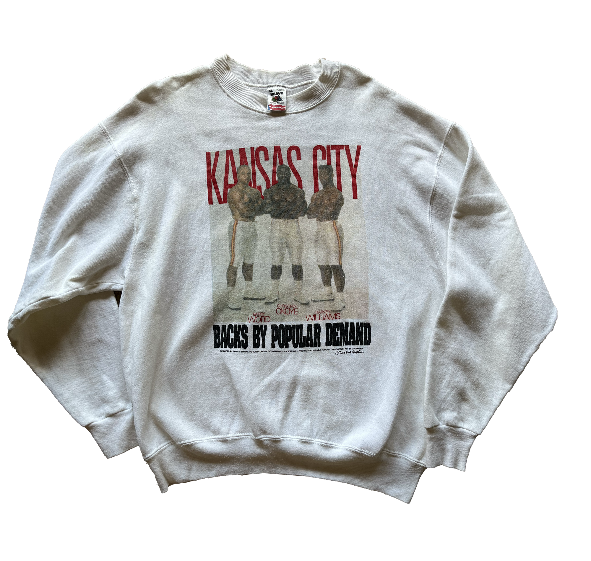 WESTSIDE STOREY VINTAGE | VINTAGE 90S BACKS BY POPULAR DEMAND RB RARE CHIEFS SWEATSHIRT - Westside Storey