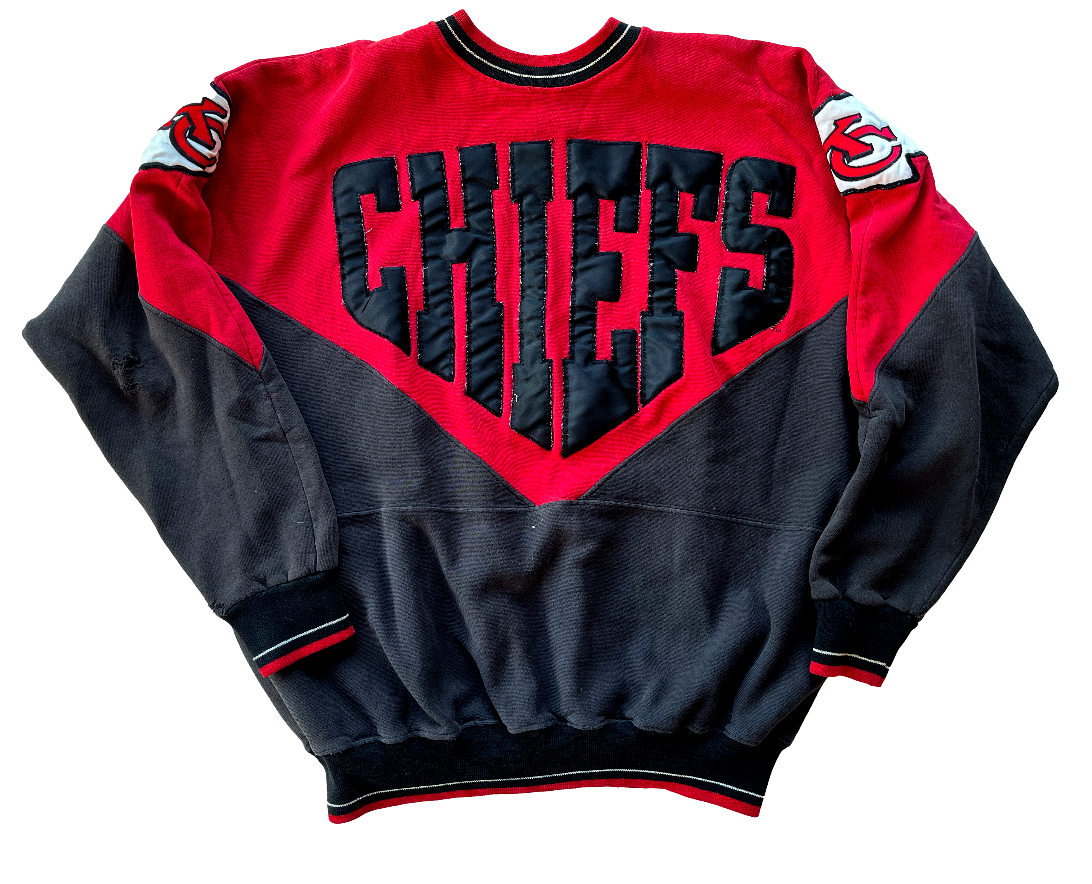 WESTSIDE STOREY VINTAGE | VINTAGE 90S RARE LEGENDS DETAILED CHIEFS SPELLOUT SWEATSHIRT - Westside Storey
