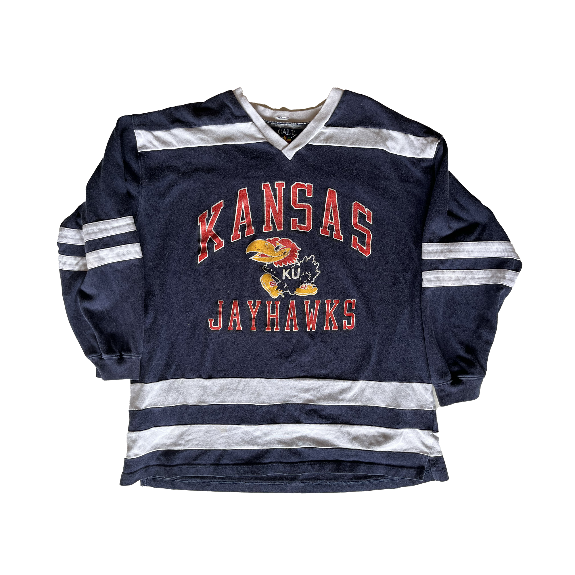 WESTSIDE STOREY VINTAGE | VINTAGE 90S KU JAYHAWKS JERSEY SWEATSHIRT - Westside Storey