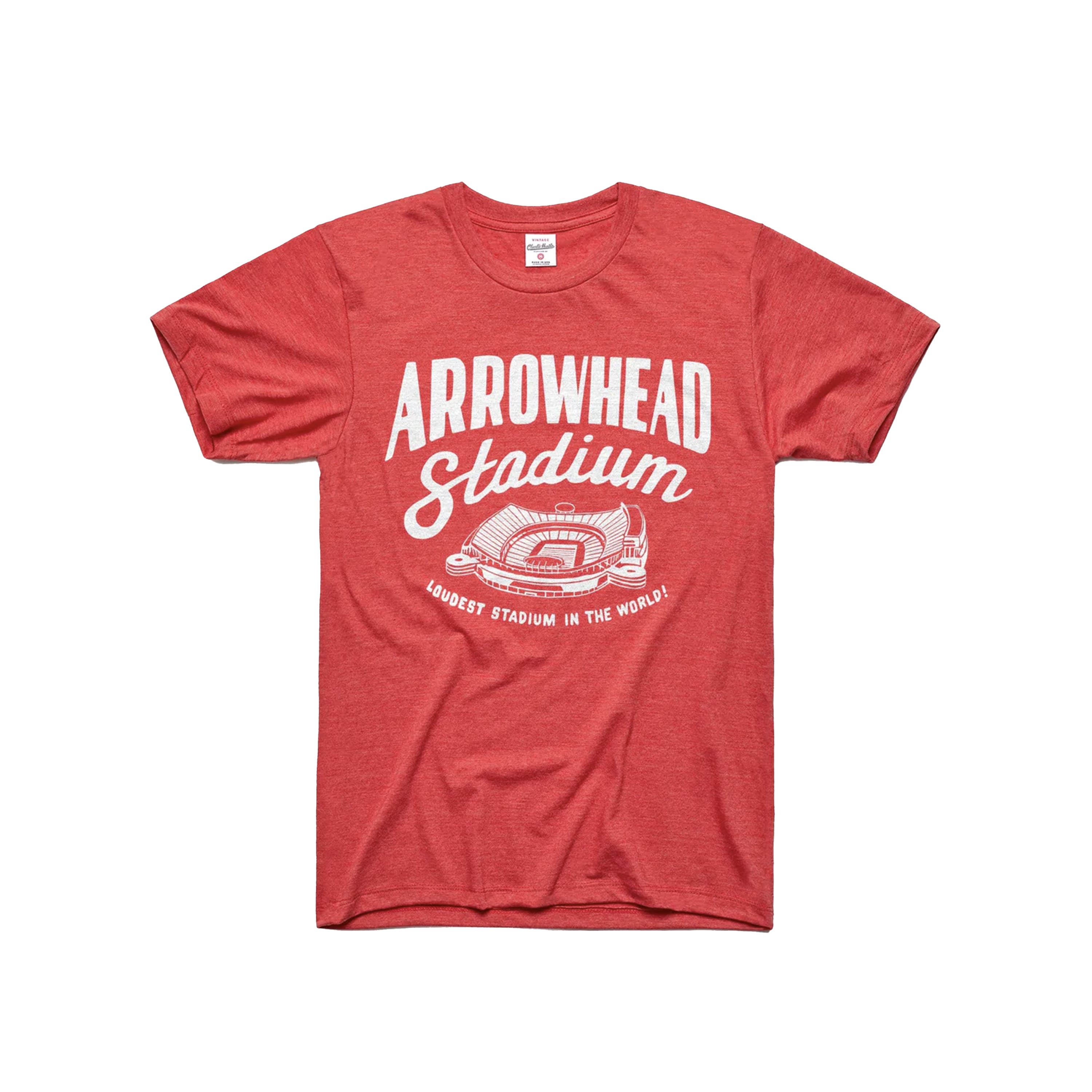 CHARLIE HUSTLE  ARROWHEAD STADIUM LOUDEST IN THE WORLD TEE - Westside  Storey