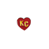CHARLIE HUSTLE | KC HEART ENAMEL PIN - RED & YELLOW
