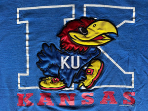 WESTSIDE STOREY VINTAGE | VINTAGE 90S KU JAYHAWKS LARGE EMBROIDERED SHIRT - Westside Storey