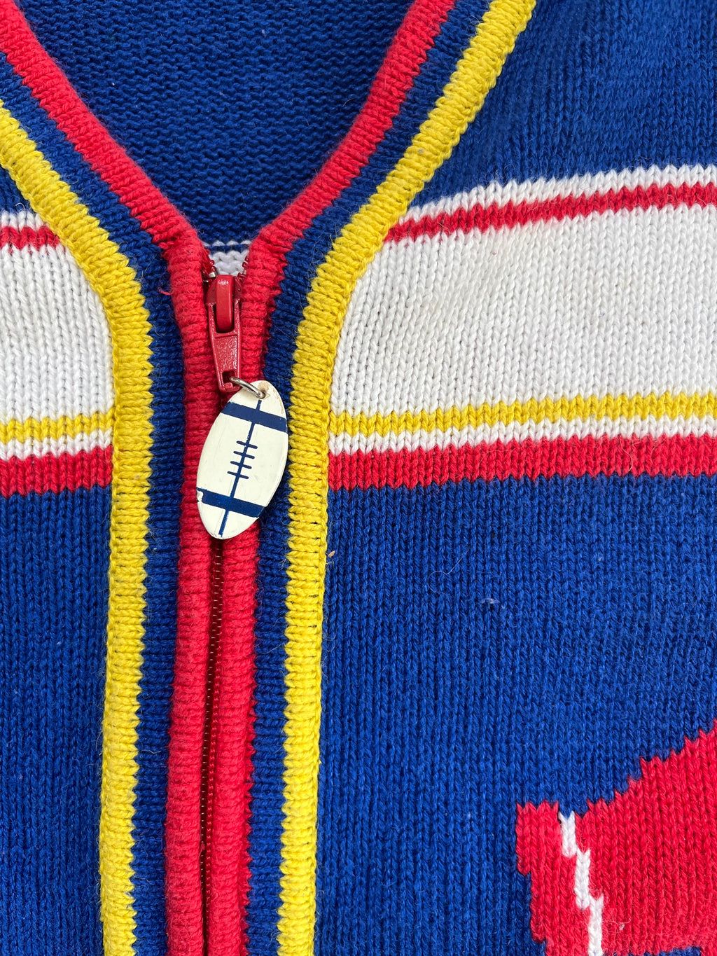 WESTSIDE STOREY VINTAGE | VINTAGE 90S KU JAYHAWKS KNIT CARDIGAN SWEATER - Westside Storey