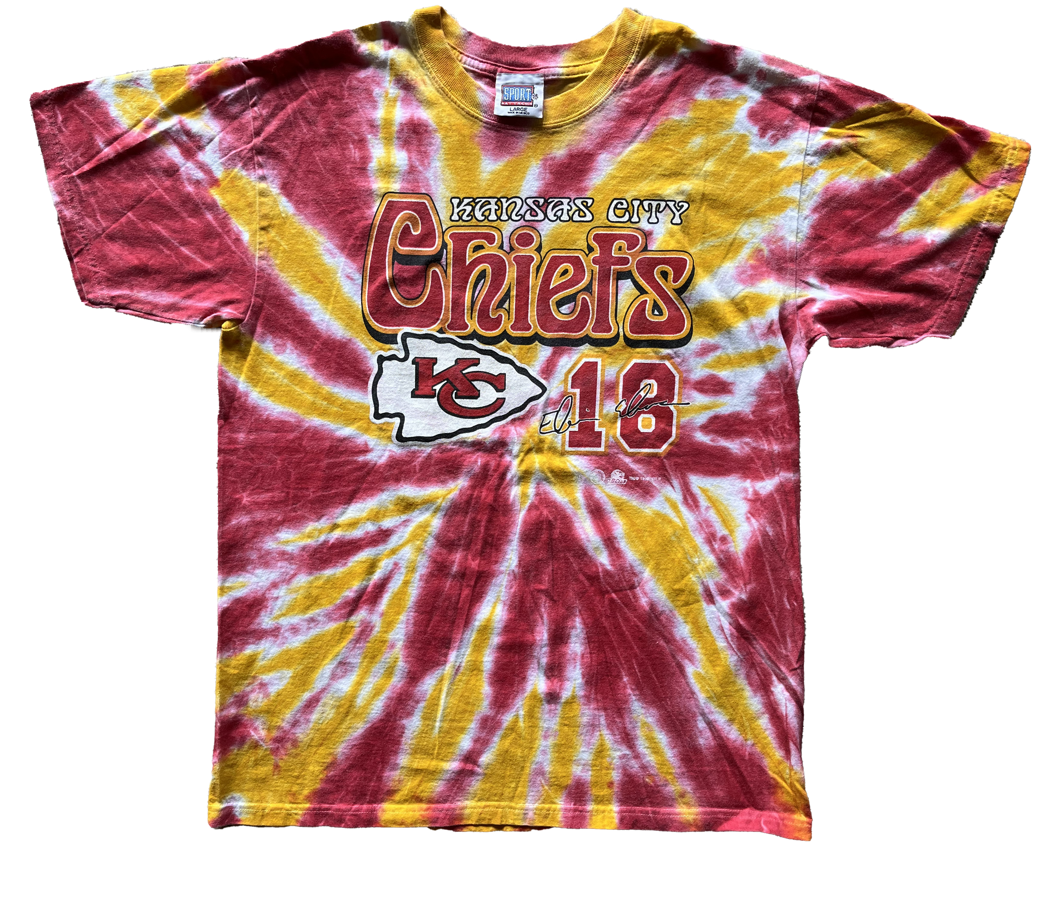 WESTSIDE STOREY VINTAGE | VINTAGE 90S TIE DYE ELVIS GRBAC CHIEFS TEE - Westside Storey