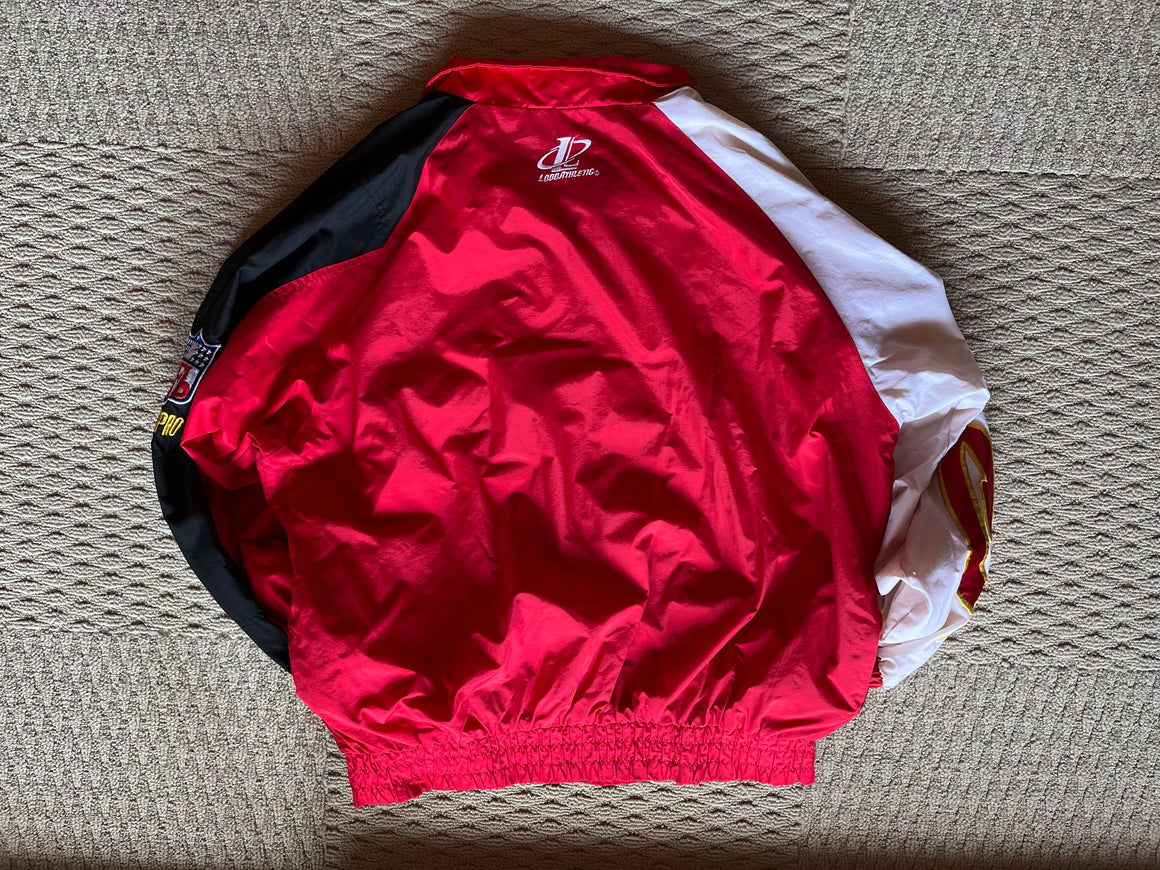 1990's KANSAS CITY CHIEFS LOGO ATHLETIC RAIN COAT XL