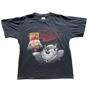 WESTSIDE STOREY VINTAGE | VINTAGE 90S TAZ CHIEFS TEE - Westside Storey