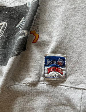 WESTSIDE STOREY VINTAGE | VINTAGE 90S NUTMEG COOL GRAPHIC CHIEFS SWEATSHIRT - Westside Storey