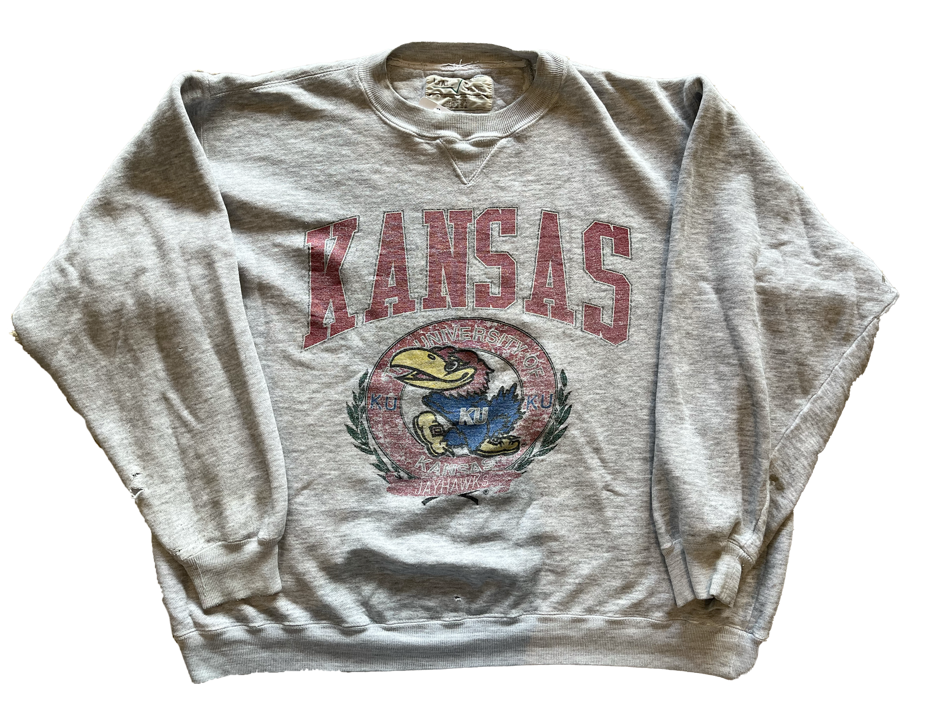 WESTSIDE STOREY VINTAGE | VINTAGE 80’S KU WELL WORN SWEATSHIRT - Westside Storey