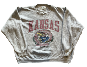 WESTSIDE STOREY VINTAGE | VINTAGE 80’S KU WELL WORN SWEATSHIRT - Westside Storey