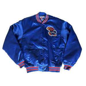 WESTSIDE STOREY VINTAGE | VINTAGE 80S KU JAYHAWKS SWINGSTER SATIN JACKET - Westside Storey