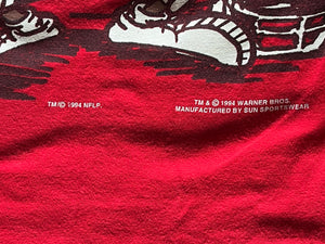 WESTSIDE STOREY VINTAGE | VINTAGE 90S TAZ CHIEFS JERSEY LONGSLEEVE TEE - Westside Storey