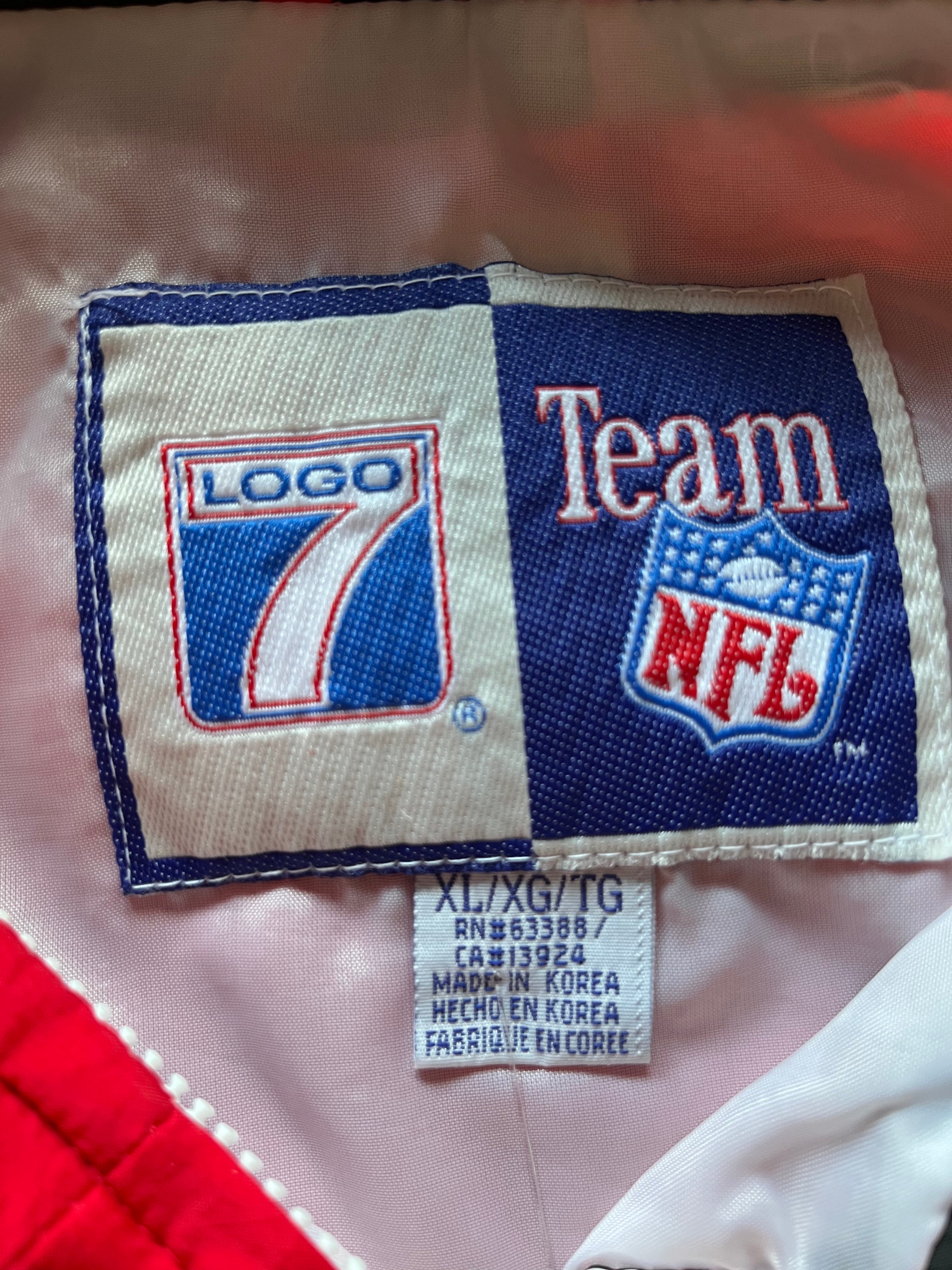 WESTSIDE STOREY VINTAGE | VINTAGE 90'S LOGO 7 CHIEFS LARGE LOGO WINDBREAKER JACKET - Westside Storey