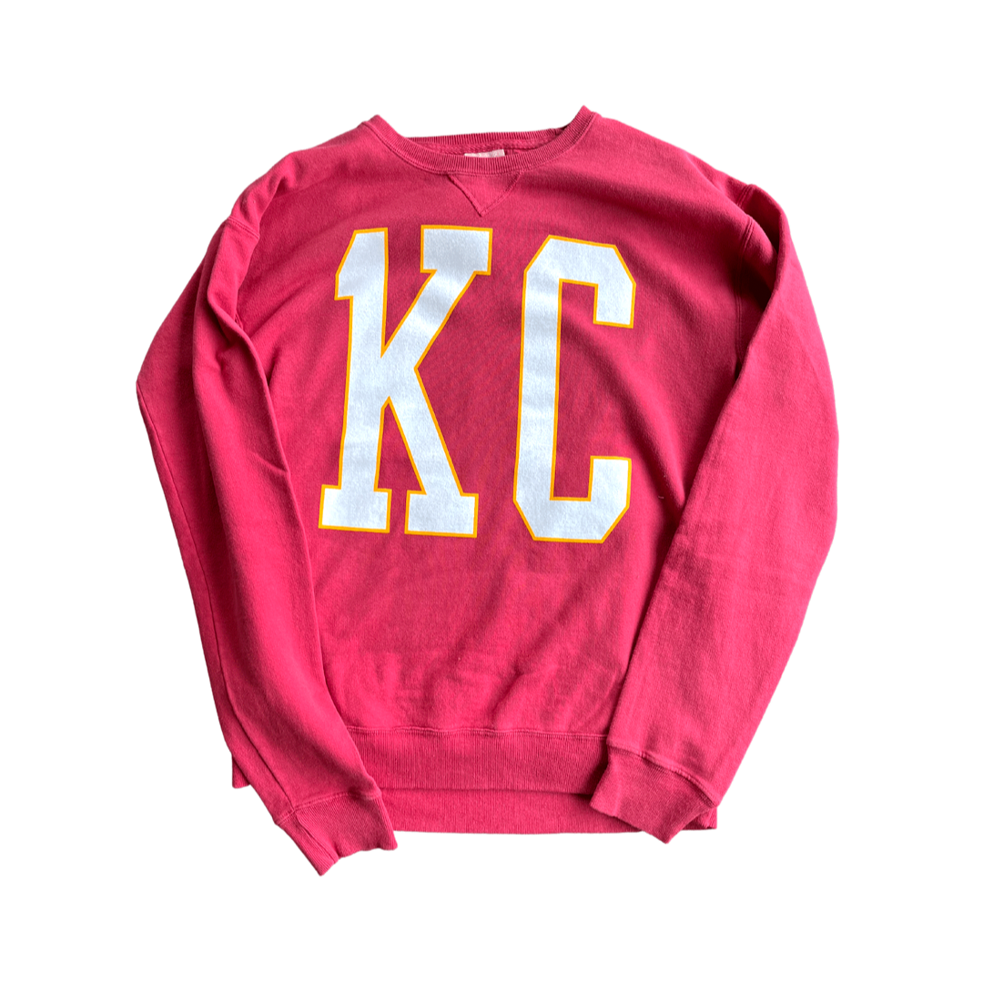 1KC | KC STRETCH CREW FLEECE - CRIMSON - Westside Storey