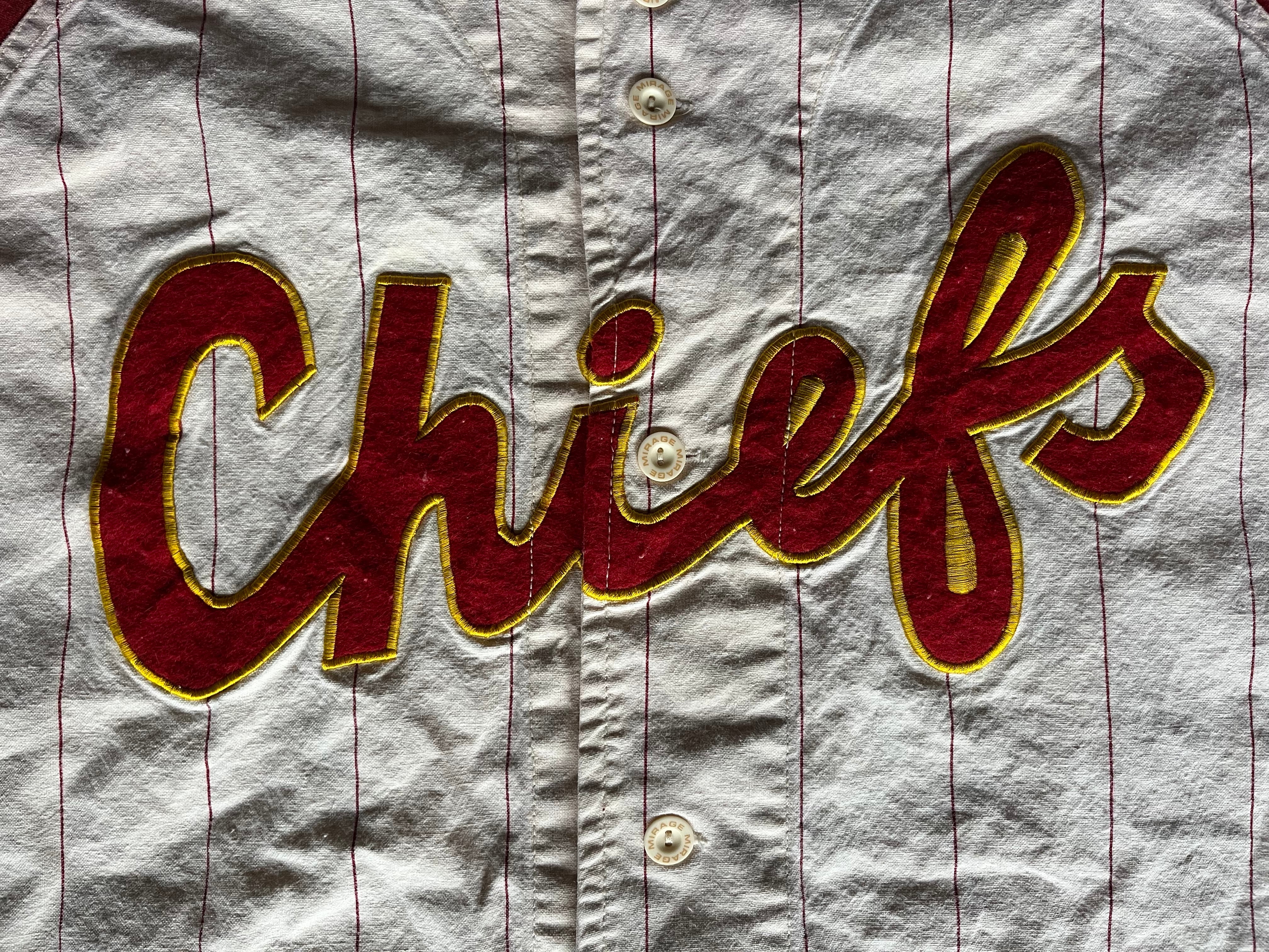 Vintage 90's Mirage Kansas City Chiefs Baseball Jersey Mens 2XL  Embroidered