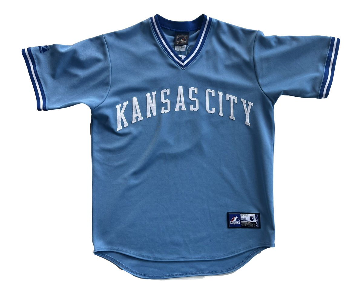 Majestic Authentic Bo Jackson Kansas City Royals Blue Jersey Mens 40