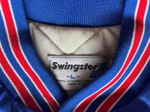 WESTSIDE STOREY VINTAGE | VINTAGE 90S KU JAYHAWKS SATIN BOMBER JACKET - Westside Storey