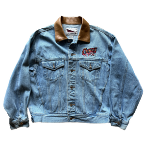 WESTSIDE STOREY VINTAGE | VINTAGE 90S PRO ELITE CHIEFS DENIM JACKET - Westside Storey