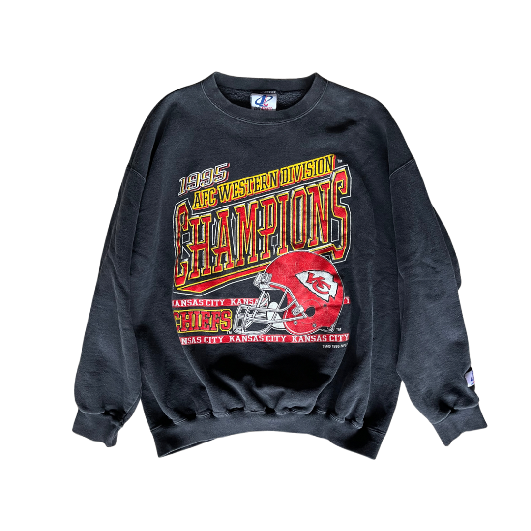 WESTSIDE STOREY VINTAGE | VINTAGE 1995 CHIEFS WESTERN CHAMPS SWEATSHIRT - Westside Storey
