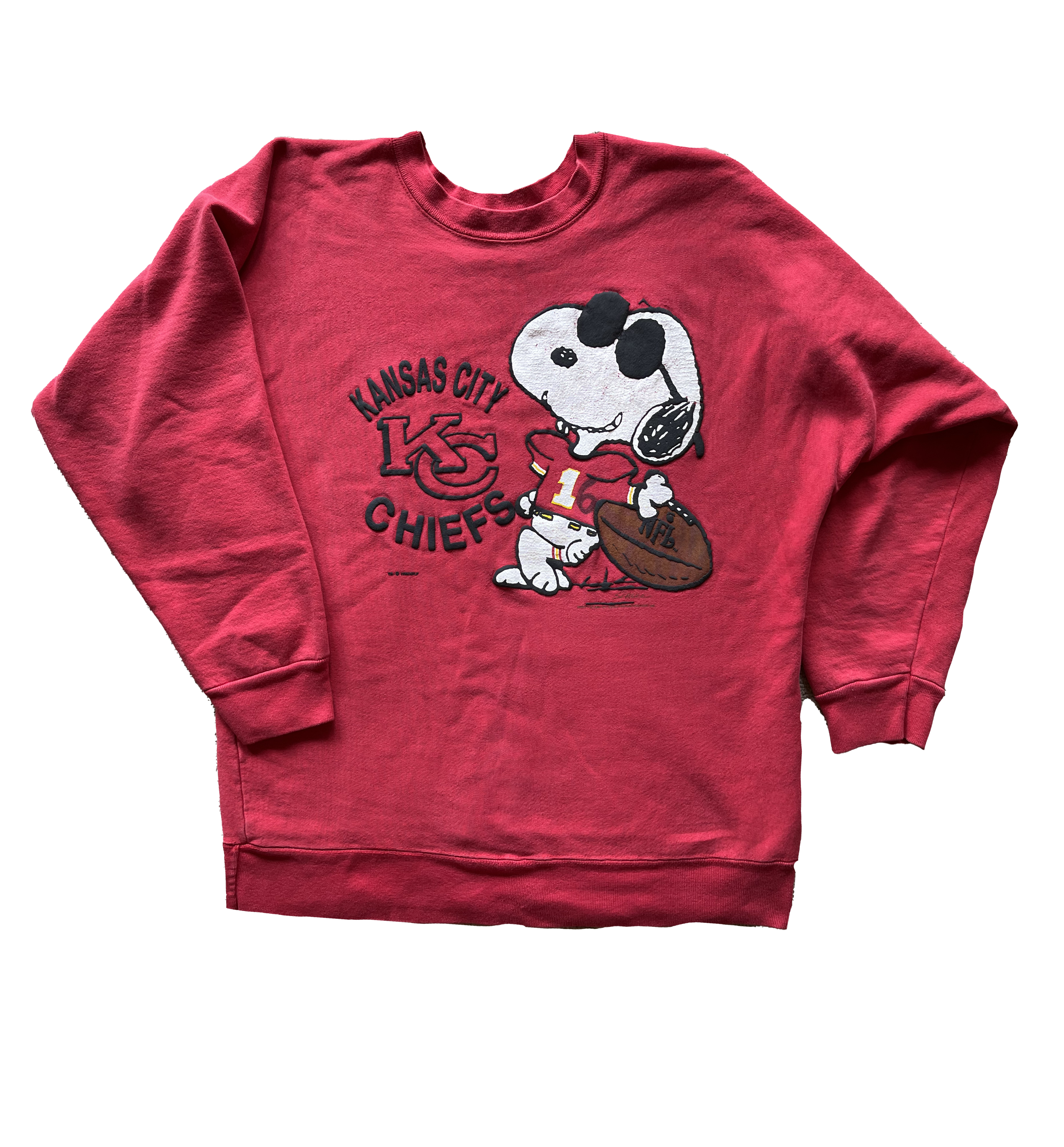 WESTSIDE STOREY VINTAGE | VINTAGE 90S SNOOPY CHIEFS SWEATSHIRT - Westside Storey