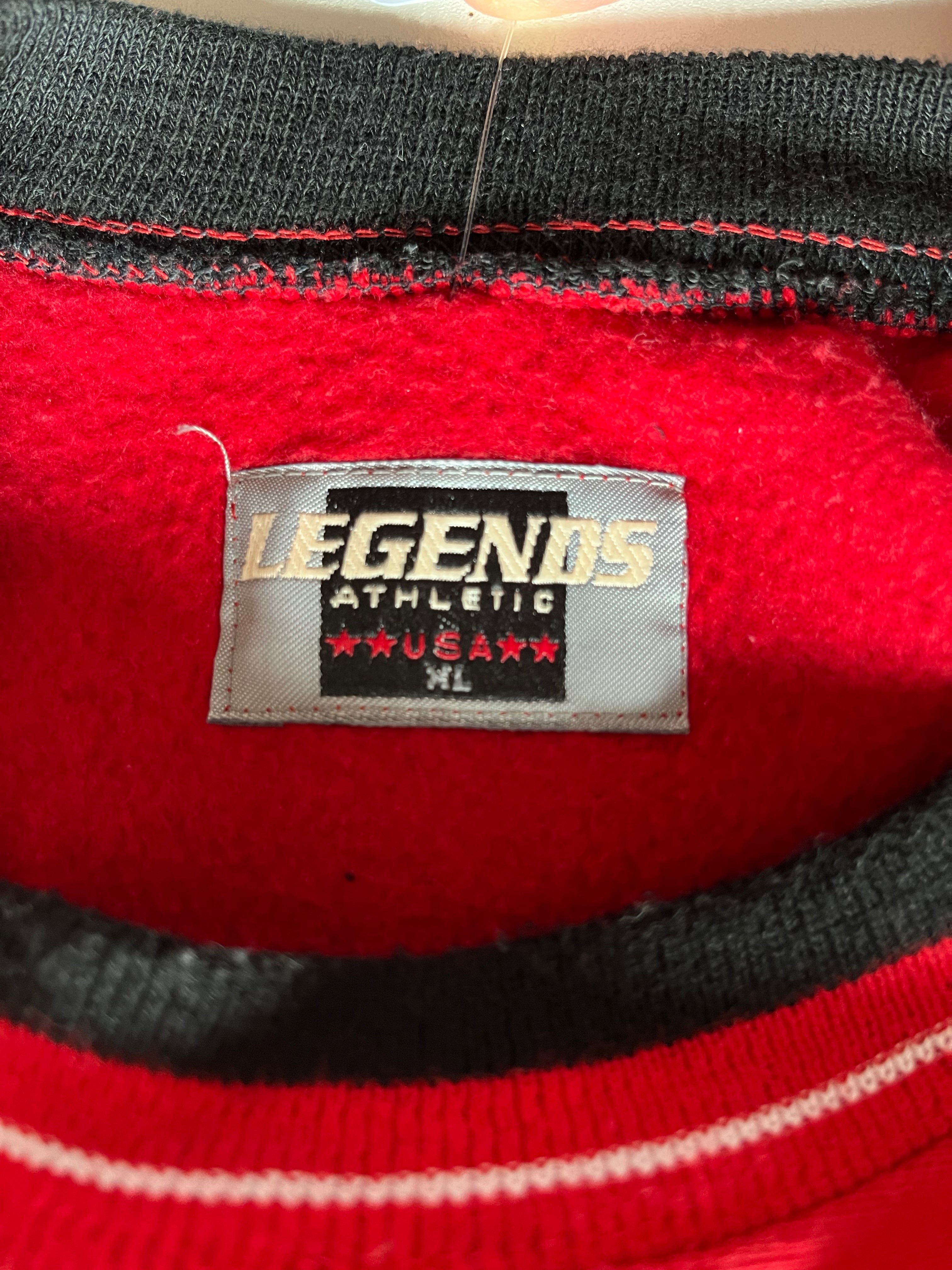 WESTSIDE STOREY VINTAGE | VINTAGE 90S LEGENDS STITCHED SPELLOUT CHIEFS SWEATSHIRT - Westside Storey