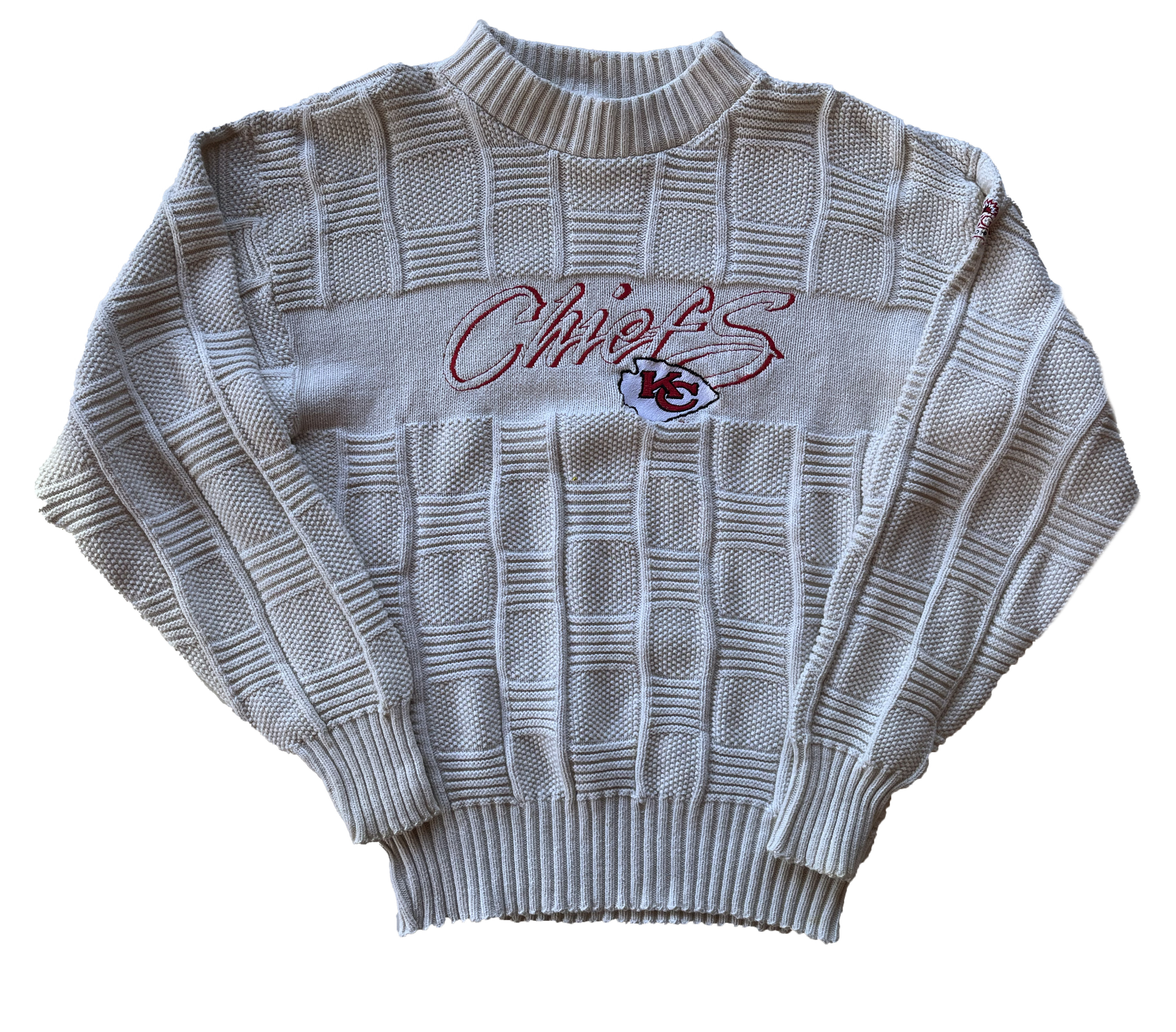 WESTSIDE STOREY VINTAGE | VINTAGE 90S KNIT CHIEFS SWEATER - Westside Storey