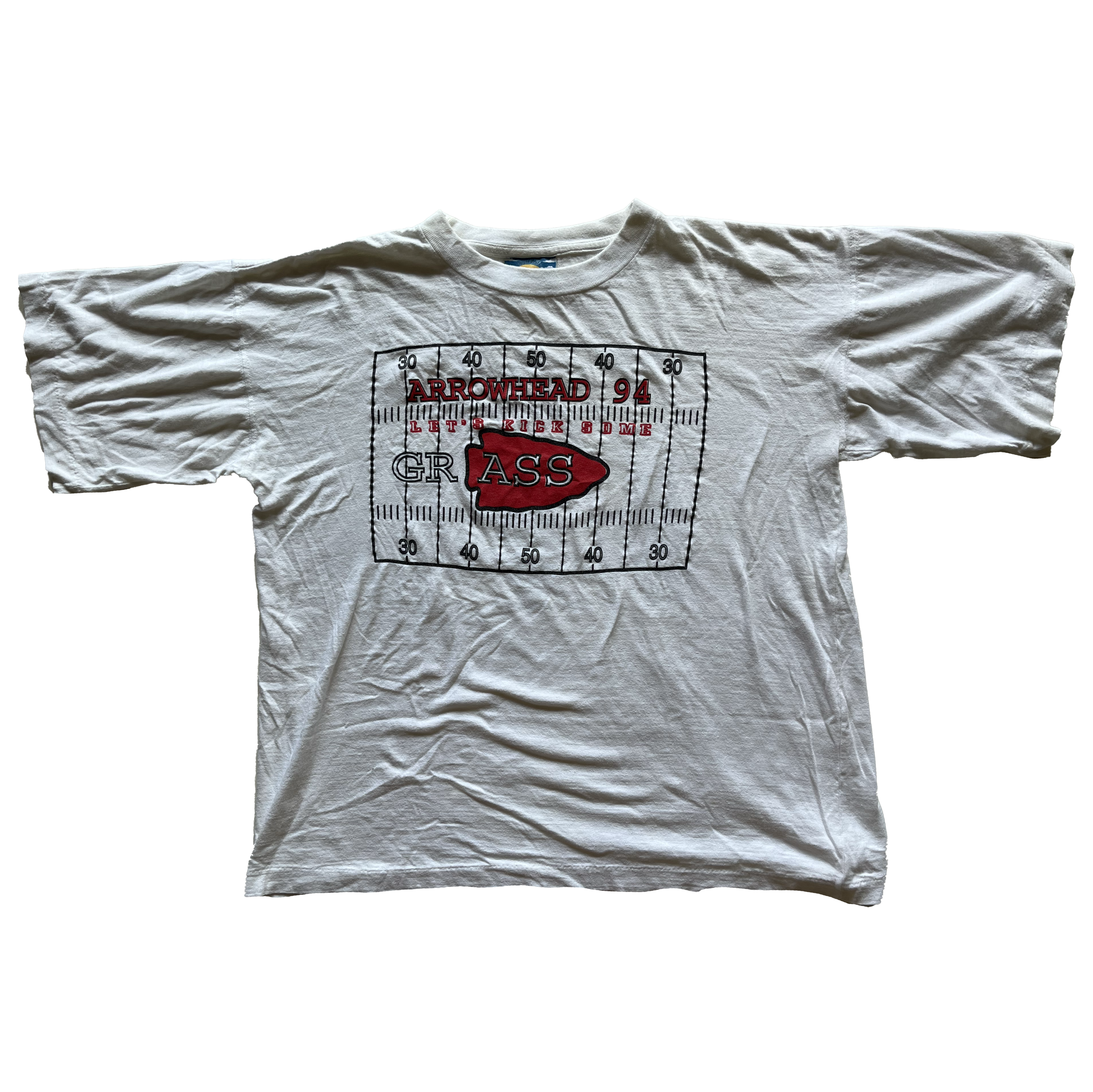 WESTSIDE STOREY VINTAGE | VINTAGE 80S-90S KICK GRASS CHIEFS TEE - Westside Storey