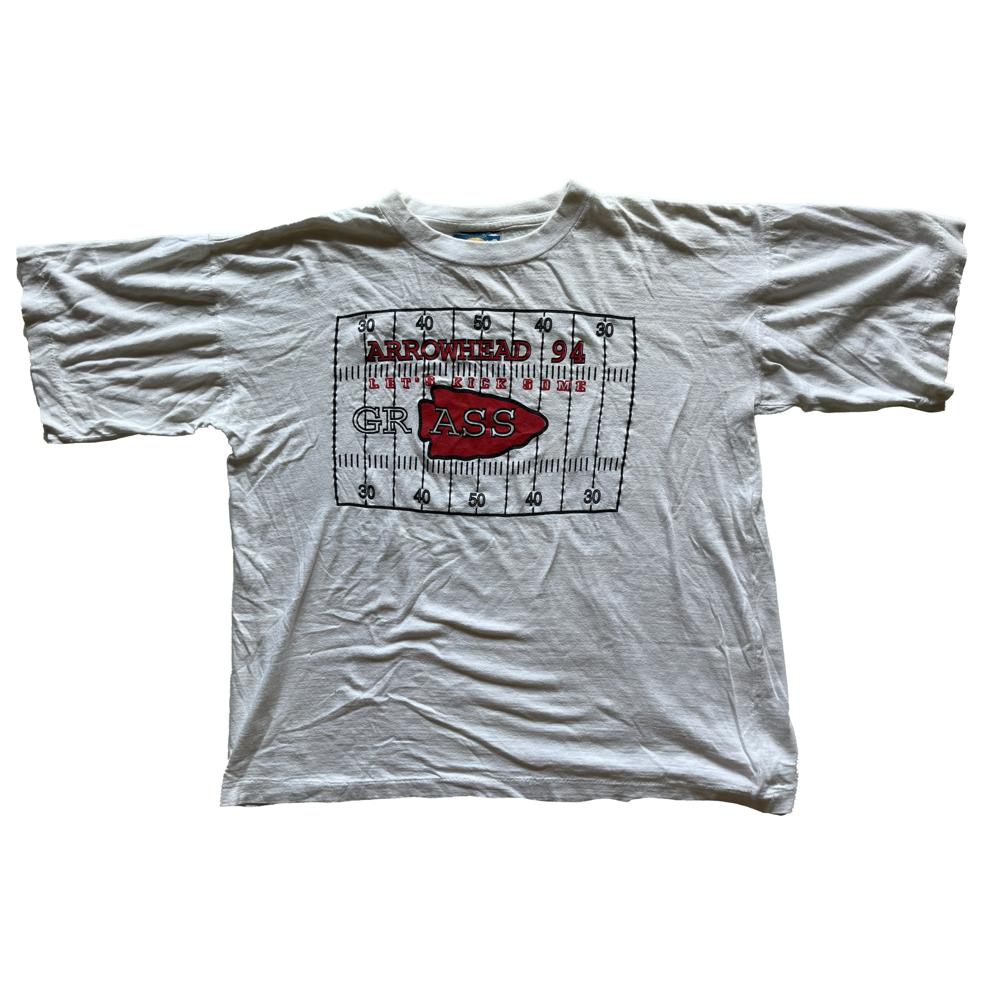 WESTSIDE STOREY VINTAGE | VINTAGE 80S-90S KICK GRASS CHIEFS TEE - Westside Storey